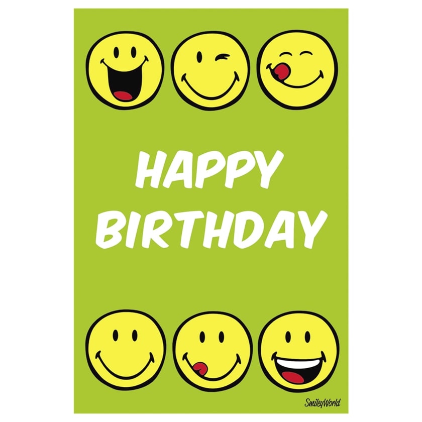 Vivess Geburtstagskarte Happy Birthday Emojis